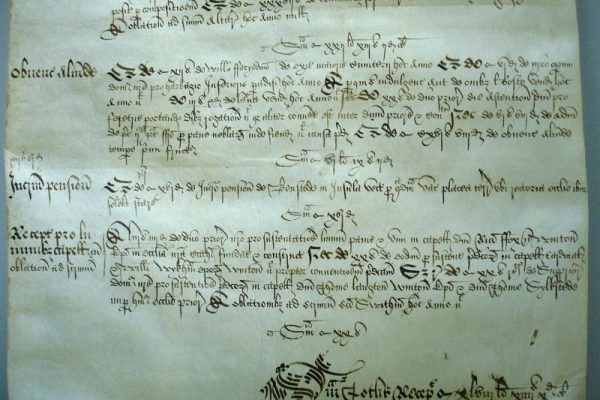 Advanced SSacrist’s account roll, Winchester Cathedral, 1536-7earch of HRO online catalogue for items about mason(s), masonry etc. in Winchester Cathedral archives.