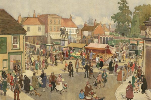 The Square, Petersfield, by Flora Twort (1893-1985).