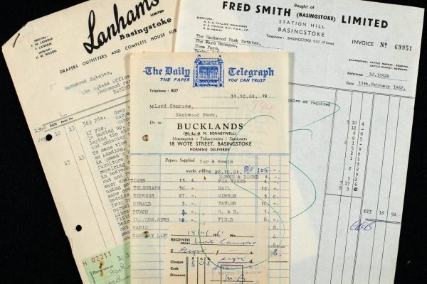 receipts amnd bills 1960's